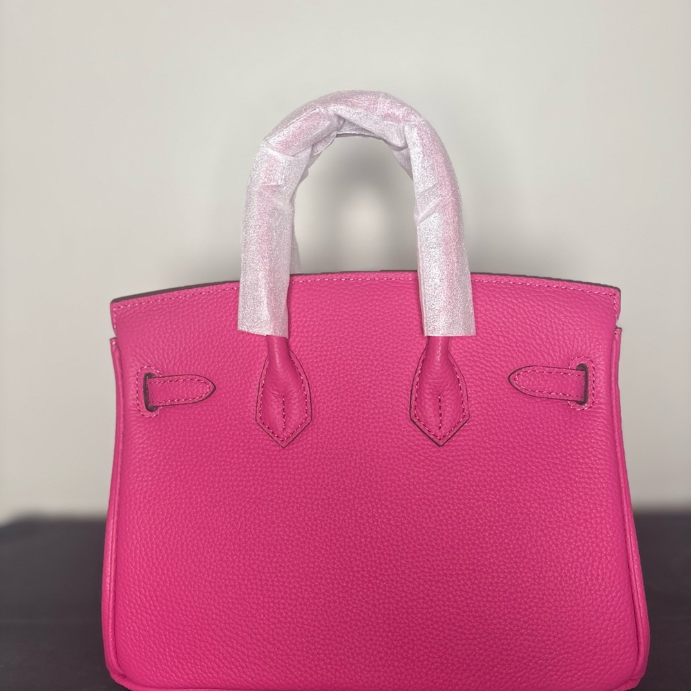 Fushia Pink genuine leather wirkin - Picture 2 of 4